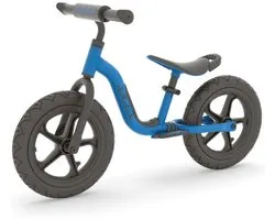 Chillafish Loopfiets 2 jaar - Lichtgewicht met verstelbaar zadel en stuur - Blauw - Loopfiets voor jongens tot 5 jaar met voetsteun, handvat om te dragen en 12" RubberSkin anti lek banden - Model Charlie Sport