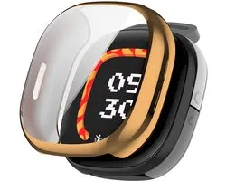 By Qubix - Geschikt voor fitbit Ace LTE beschermhoesje - case - Rosé goud