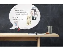 Wonderwall Whiteboard - Magneetbord Tekstballon Large wit - 67 x 80