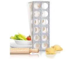 GEFU Etagère Ravioli - Ronde - Blanc / Argent