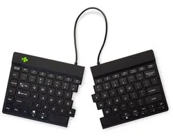 R-Go Split - Draadloos Ergonomisch Toetsenbord - Pauze-indicator - Gesplitst - US QWERTY - Zwart