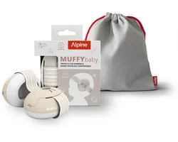 Alpine Muffy Baby Protection auditive - protection auditive pour bébés et tout-petits jusqu'à 48 mois - protection sonore prévient les dommages auditifs - ajustement confortable - Sable