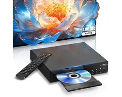 Lecteur DVD compact avec HDMI & USB - Multizone, Full HD 1080P, NTSC/PAL, Compatible avec Smart TV, TV et Système audio
