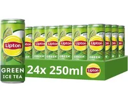 Lipton Ice Tea - Green - laag in suiker, zonder kleurstoffen en conserveermiddelen - 24 x 250 ml