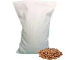 Oreiller écologique en Graines de Lin 30 x 20 cm (blanc), pour lisser les muscles et se détendre - Ecru Wit - housse lavable