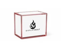 DisplayVault Premium – Acryl Case – Voor Booster Box – Red Gradient – Magnetische Sluiting – UV-bescherming – Case