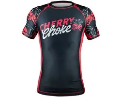 PRiDEorDiE Rash Guard Cherry Choke Black Red - M