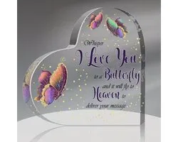 Geschenk - Whisper I Love You - Heaven - Troost - Vlinders - Liefde - Kado - Herdenking - Overleden