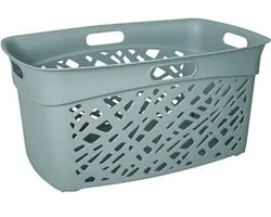 Panier à linge Eda Almeria 45L vert eucalyptus