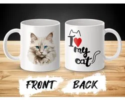 Mok Ragdoll cat - kat - I love my cat - cat lovers - katten