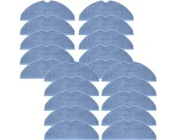 Kit de remplacement de 20 pièces pour serpillières - Convient pour Roborock S7, S7+, S7 Plus, S7 MaxV, S7 Pro, S7 MaxV Ultra, S8, T7S - Accessoire pour aspirateur robot - Matériau en microfibre - Bleu