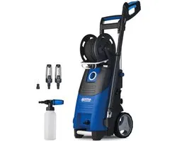 Nilfisk Premium 200‑15 – Nettoyeur haute pression 200 bar pour usage intensif – Tuyau de 15 m, Pompe en métal, réservoir détergent intégré et pression réglable – Résultats intensifs – Tuyau 15 m – Véhicules, terrasses, façades, 2900 W