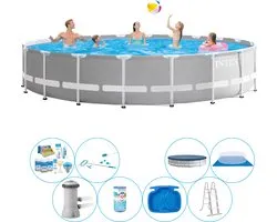 Prism Frame Rond 610x132 cm - Zwembad Inclusief Accessoires