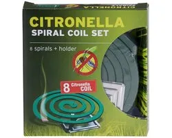 Spirale d'encens citronnelle - 8 pièces - 8 à 10 heures de combustion - parfum d'agrumes