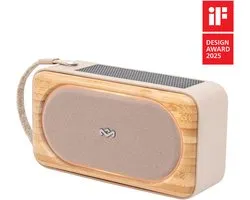 House of Marley Roots Solar Bluetooth speaker - Draadloze compacte speaker - Ingebouwde Flesopener - Solar Powerbank - Waterproof - 19 uur Batterijduur - Gemaakt van Duurzame Materialen - Cream