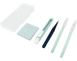 Crafts&Co Hobby Knife Set de 7 Couteaux – Kit de DIY – Couteau Stanley – Couteau de précision – Tapis de découpe – Vert