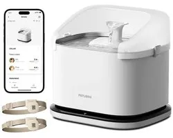 Petlibro Dockstream RFID - Fontaine à Eau Automatique pour Chats - Surveillance Intelligente par Application - Hydratation Personnalisée par Chat - Ultra-Silencieuse & Toujours de l'Eau Fraîche sans Souci