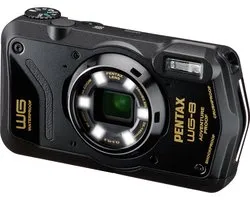 Pentax WG-8, 20 MP, 1/2.3", CMOS, 5x, 4K Ultra HD, Zwart