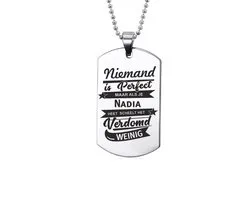Personne n'est Perfect - Nadia - Collier en acier inoxydable