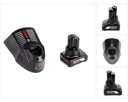 Bosch starterset 12V met GBA 1x accu 6,0Ah + snellader