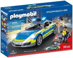 PLAYMOBIL Porsche 911 Carrera 4S Police - Blanche - 70066