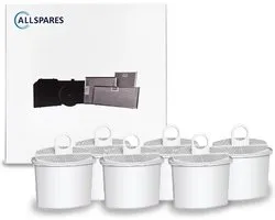 AllSpares Waterfilter (6 St.) geschikt voor Braun koffiemachines | Vervangingsfilter voor PureAqua BRSC 006 - KWF2