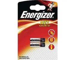 Energizer MN27 | A27 | 27A | V27A | 12 Volt Batterij | Blister 2 stuks