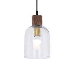 Hanglamp Recht - Casamia 41004 – Transparant – 13x20 cm - Plafondlamp