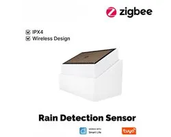 Smart Regensensor | Zigbee | App bediening | Schroeven of tape | Regen- en lichtdetectie | Tuya Smart Life | Wit