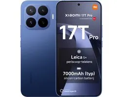 Xiaomi 17T Pro - 12GB RAM - 512GB - Diepblauw - Leica 5x Telephoto - Leica Live Moment - 7000mAh (typ) silicon-carbon batterij