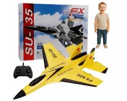 Velours Max® - Avion RC - Jaune - Radiocommandé - Avion de chasse - TIKTOK - FX-620 - Drones - Avions - Jouets Avions - Jouets - Télécommandé - Rechargeable - MAX 50 KM/H