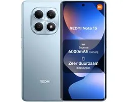 Xiaomi REDMI Note 15 - 8 GB RAM - 256 GB - Blauw - Grote 6000mAh batterij - Robuust schermglas - IP64 stof- en waterbestendig