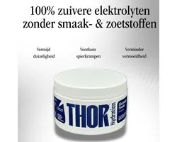 Daily Hydration - Electrolyte powder (100 portions - elektrolyten poeder) - Unflavoured, zero sugar - Thor Hydration