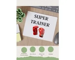 Akyol - super trainer Muismat - Sport - coach - boxing - trainer - geschenk - verjaardag - love gift - 23 bij 19 cm