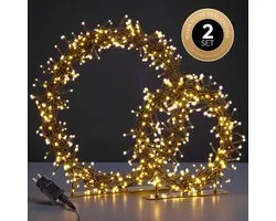 Ensemble de 2 guirlandes de Noël Meisterhome Ø30 et Ø45 cm