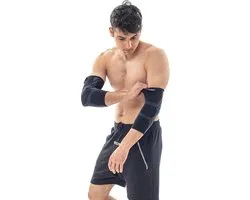 Bandes de coude de compression en Fabric, manchon élastique, support respirant antidérapant pour le Tennis, le Golf, l'arthrite, la tendinite (L)