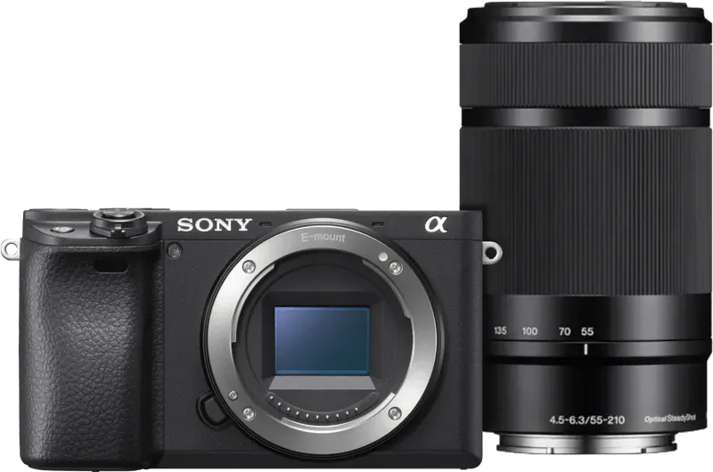 Sony Alpha A6400 + E PZ 16-50 mm II + 55-210 mm