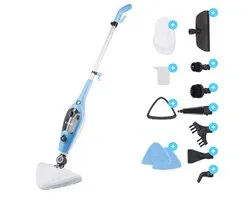 Kymo 9 in 1 Stoomreiniger en Handstomer - Stoommop - Stoomreiniger vloer - 2 microvezeldoeken - Handstoomreiniger - Stoomdweil - Vloerreiniger - Elektrische Dweil - Stoomapparaat Kleding - Vlekkenreiniger - Tapijtreiniger - Stoomreiniger Badkamer