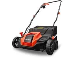 Fuxtec Fx-ev320eco elektrische verticuteerder, gazonbeluchter 1300w, breedte 32 cm en diepte -12 tot +10 mm, 40 l opvangbak