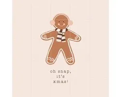 IXXI Oh Snap It's Xmas, Orara Studio & Various - 100 x 100 cm - Gratis ophangtool - Grote wanddecoratie en posters - Illustraties, Fantasierijk