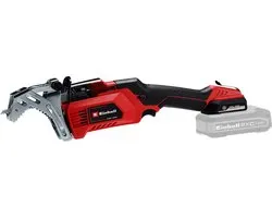 Scie à branche sans fil Einhell GE- GS 18/150 Li Solo Power X-Change (18 V - épaisseur de coupe max. : 100 mm - hauteur de course 20 mm - support de branche amovible - avec 2 lames de scie kwb - sans batterie ni chargeur)