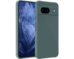 Coque Compatible avec Google Pixel 8a Coque Siliconen Case Cover - Coque Compatible avec Google Pixel 8a Case Cover Case - Vert Foncé
