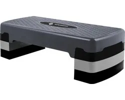 Springos Aerobic Stepper | Aerobic Step | Fitness Step | Verstelbaar | Antislip | Grijs-zwart