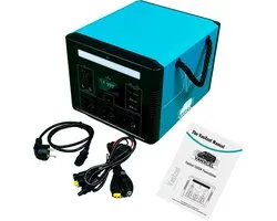 VanXcel Powerstation 1120Wh 1000W met LED Lamp - Draagbare Noodstroom Accu UPS Functie Solar Generator Camping USB-C QC3.0 - Zuivere Sinusgolf 220V Camper Boot Festival Stroomuitval CPAP Koelkast Laptop Off-Grid