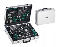 Brüder Mannesmann Mallette à outils 124 pièces en aluminium