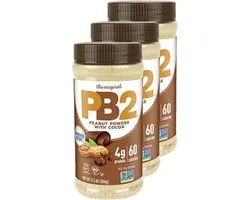 PB2 | Powdered Peanutbutter | Chocolate | 184g | 3 stuks | 3 x 184g