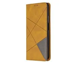 Coque Huawei P Smart Pro - Étui livre géométrique - Marron