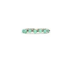 Heaven Eleven - 925 Zilver ring - mint stenen - one size fits all