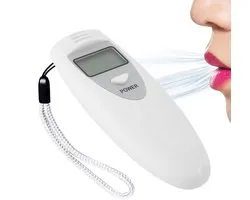 Alcoholtester - Tester voor alcoholconcentratie - LCD-scherm - Klein en draagbaar - Nauwkeurige digitale blaastest - Voor zelftests langs de weg en controle van het alcoholgehalte van de bestuurder