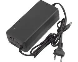 54.6V 2A Li-ion acculader met DC kop, Plug voedingsadapter